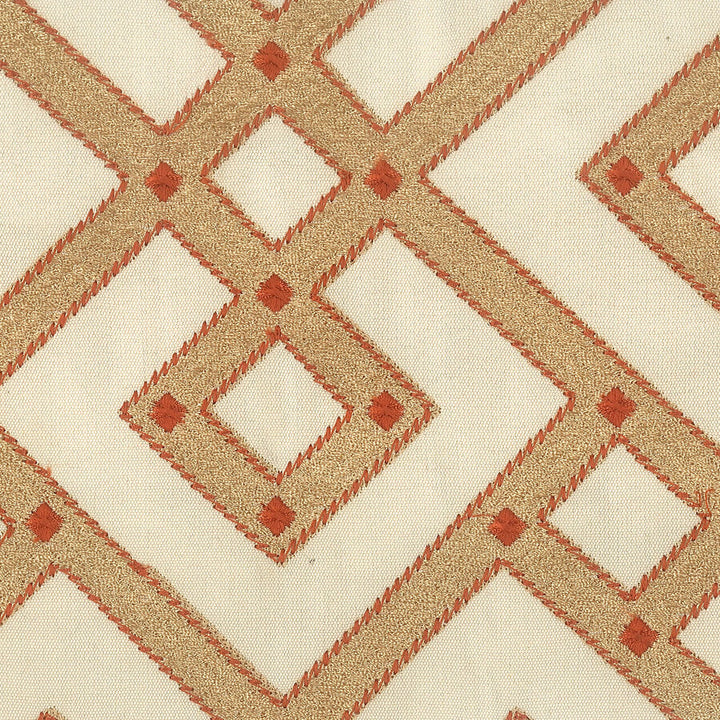 Cued 3 Spice by Stout Fabric RAINBOW LIBRARY CINNAMON/SIENA 100%COT %BEMB INDIA Horizontal: 12.875 and Vertical: 12.625 51.63 in - Fabric Carolina -