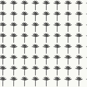 Palm Bay Black Wallpaper by York Wallcoverings