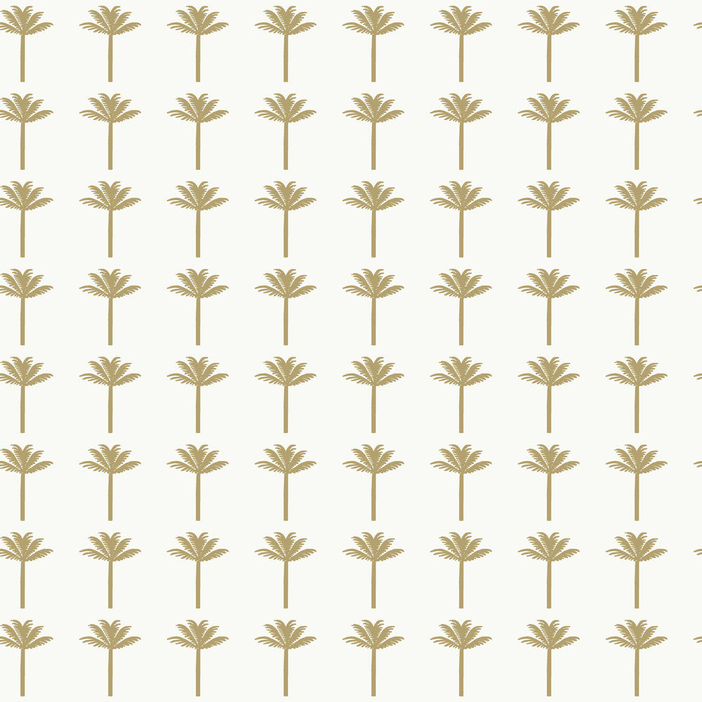 Palm Bay Gold Metallic Wallpaper by York Wallcoverings Water's Edge Resource Library Covers about 56.4 square feet 20.5-in by 33-ft long roll Prepasted 20.5 - Fabric Carolina -