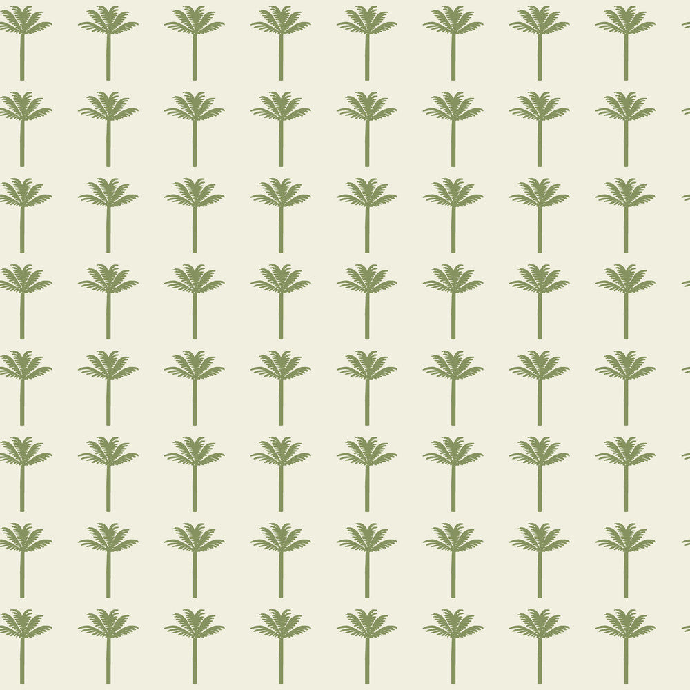 Palm Bay Green Wallpaper by York Wallcoverings Water's Edge Resource Library Covers about 56.4 square feet 20.5-in by 33-ft long roll Prepasted 20.5 - Fabric Carolina -