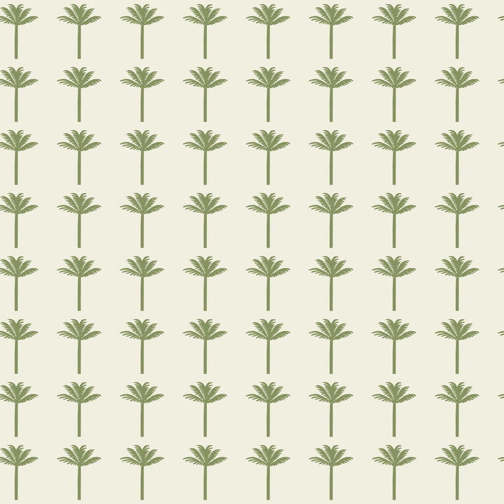Palm Bay Green Wallpaper by York Wallcoverings Water's Edge Resource Library Covers about 56.4 square feet 20.5-in by 33-ft long roll Prepasted 20.5 - Fabric Carolina -