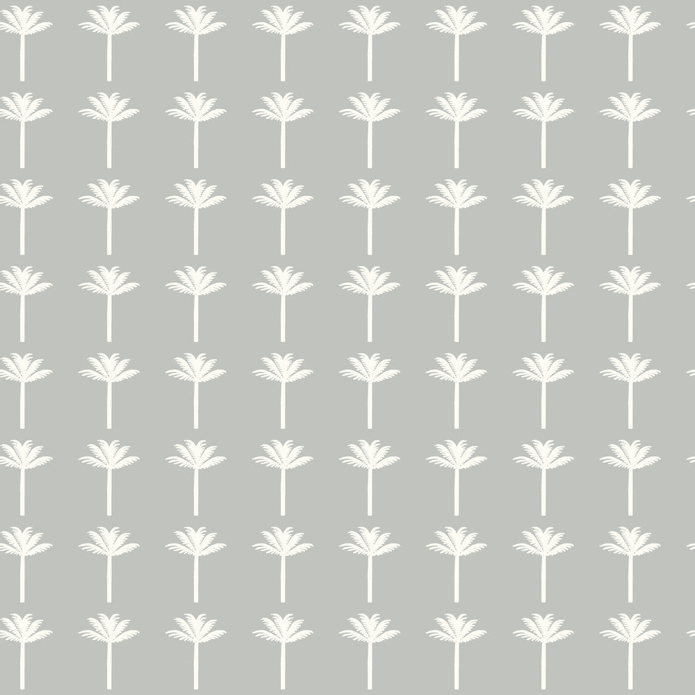 Palm Bay Grey Wallpaper by York Wallcoverings Water's Edge Resource Library Covers about 56.4 square feet 20.5-in by 33-ft long roll Prepasted 20.5 - Fabric Carolina -