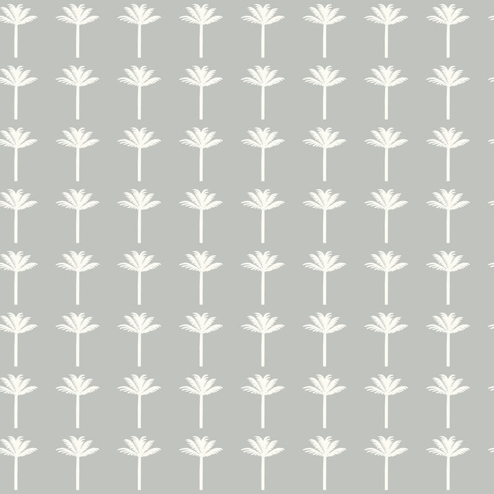Palm Bay Grey Wallpaper by York Wallcoverings Water's Edge Resource Library Covers about 56.4 square feet 20.5-in by 33-ft long roll Prepasted 20.5 - Fabric Carolina -