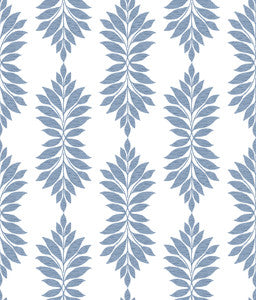 Broadsands Botanica Blue Wallpaper by Inspired by Color