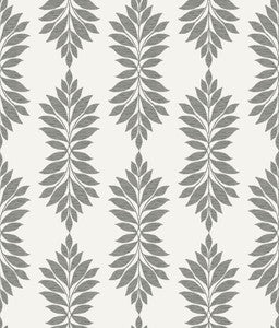Broadsands Botanica Grey & Off White Wallpaper by York Wallcoverings