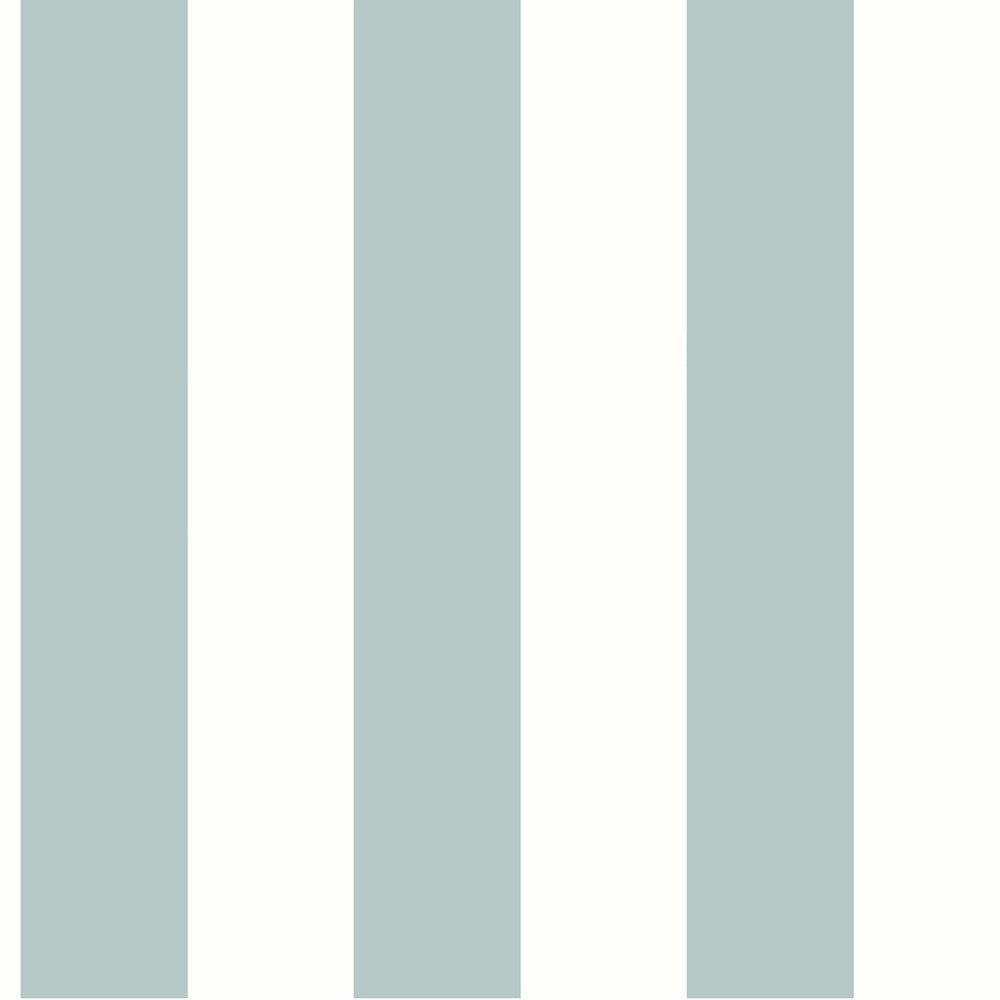 Awning Stripe Light Grey Wallpaper by York Wallcoverings Water's Edge Resource Library Covers about 56.4 square feet 20.5-in by 33-ft long roll Prepasted 0 - Fabric Carolina -