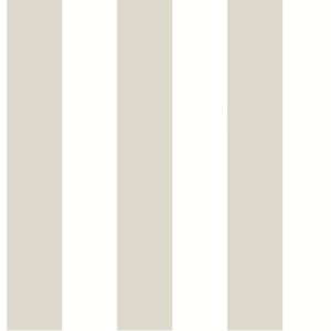 Awning Stripe Cream Wallpaper by York Wallcoverings