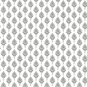French Scallop Grey Wallpaper by York Wallcoverings