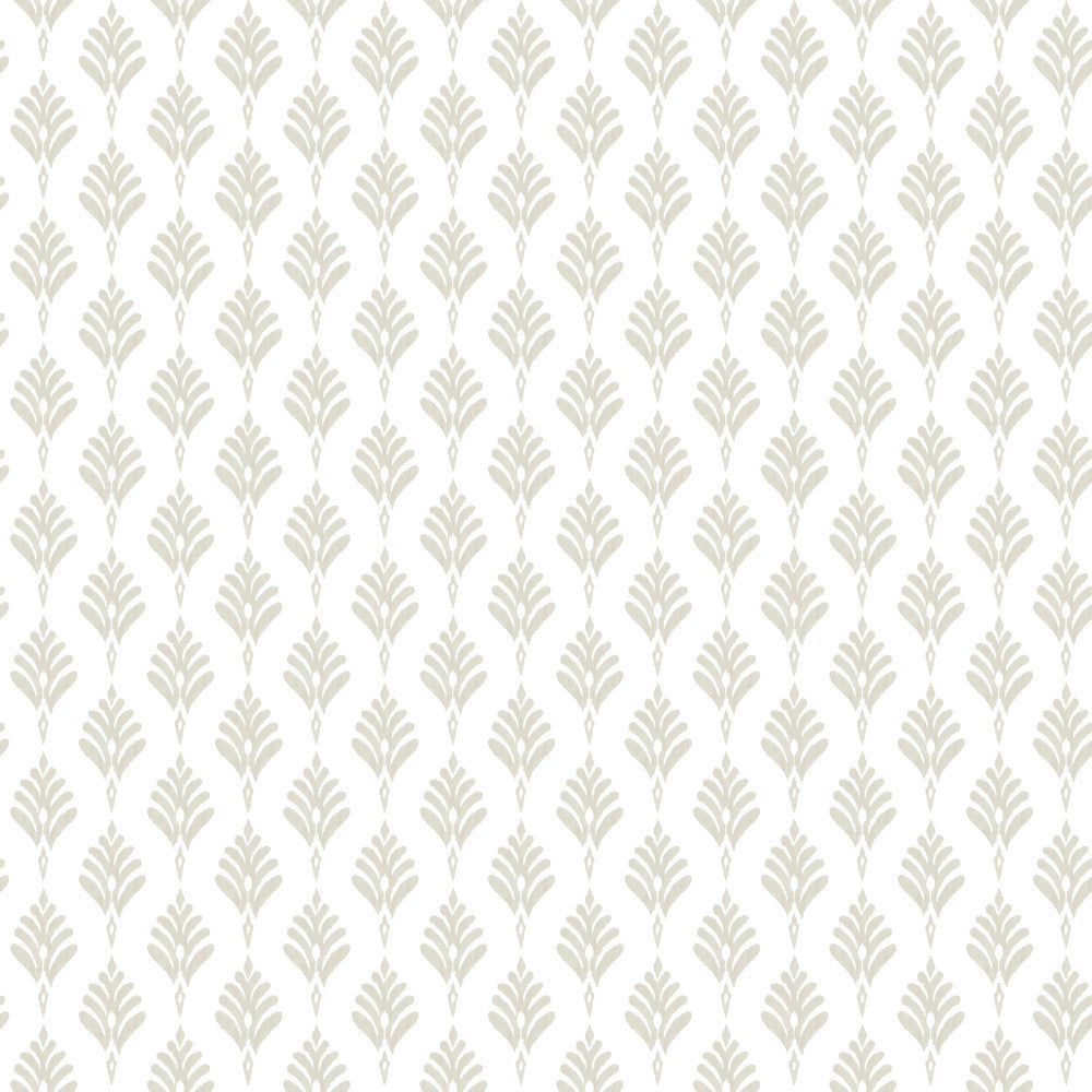 French Scallop Off White Wallpaper by York Wallcoverings Water's Edge Resource Library Covers about 56.4 square feet 20.5-in by 33-ft long roll Prepasted 20.5 - Fabric Carolina -