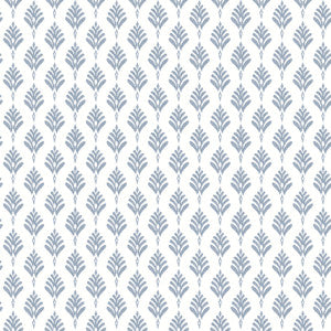 French Scallop Blue Wallpaper by Inspired by Color