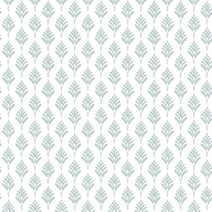 French Scallop Light Grey Wallpaper by York Wallcoverings Earthy Tones Covers about 56.4 square feet 20.5-in by 33-ft long roll Prepasted 20.5 - Fabric Carolina -