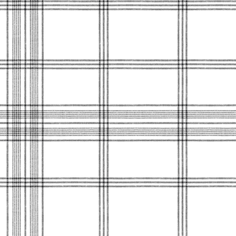 Charter Plaid Black Wallpaper by York Wallcoverings Water's Edge Resource Library Covers about 56.4 square feet 20.5-in by 33-ft long roll Prepasted 20.5 - Fabric Carolina -