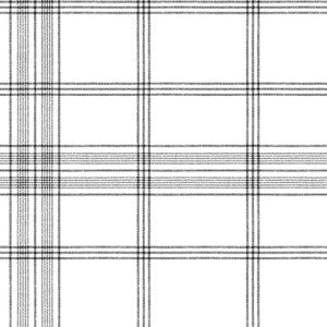 Charter Plaid Black Wallpaper by York Wallcoverings