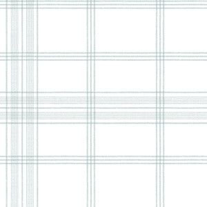 Charter Plaid Light Grey Wallpaper by York Wallcoverings