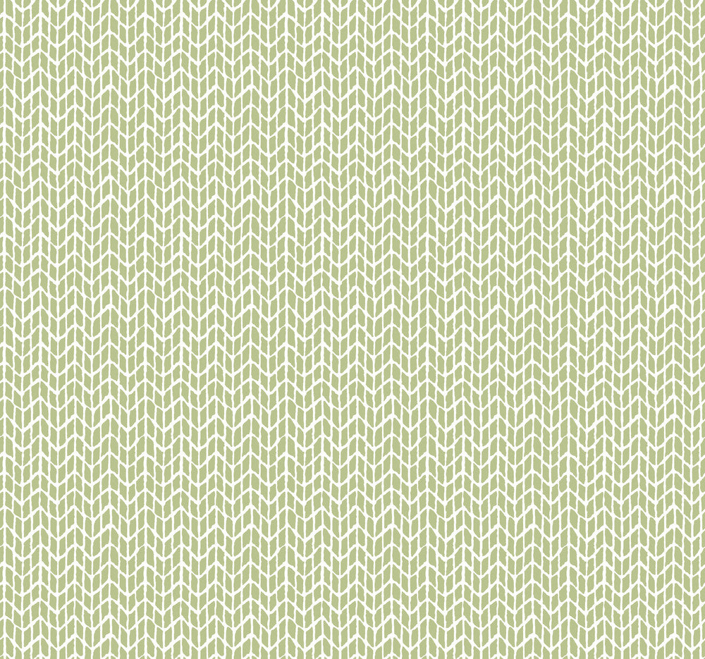 Green Limonaia Wave Wallpaper by York Wallcoverings Conservatory Covers about 60.8 square feet 27-in by 27-ft long roll Prepasted 25.25 - Fabric Carolina -