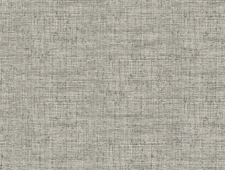 Papyrus Weave Black Wallpaper by York Wallcoverings Grasscloth Resource Library Covers about 60.8 square feet 27-in by 27-ft long roll Prepasted 20.5 - Fabric Carolina -