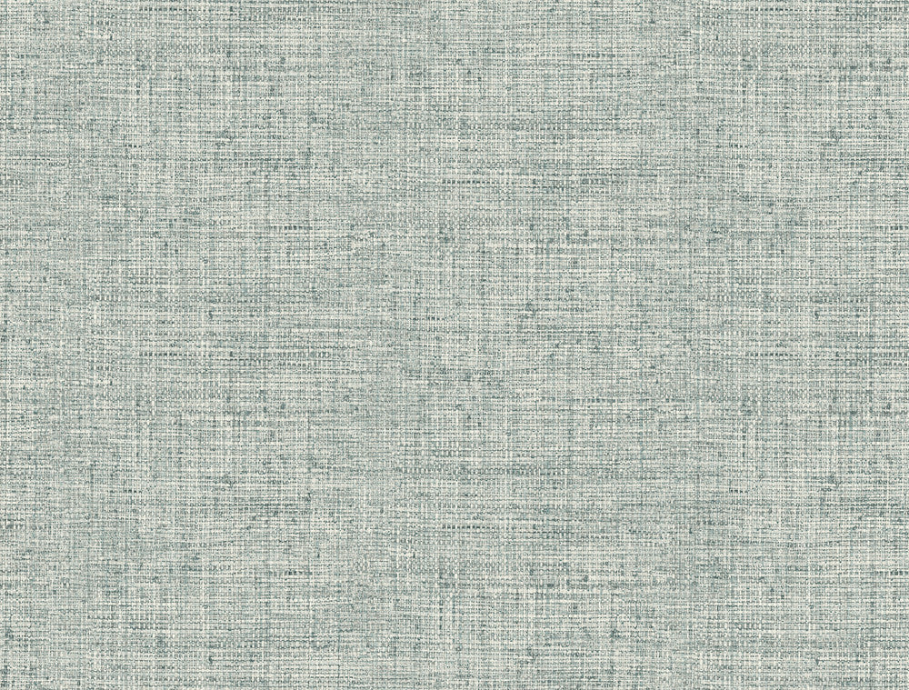 Papyrus Weave Blue Wallpaper by York Wallcoverings Grasscloth Resource Library Covers about 60.8 square feet 27-in by 27-ft long roll Prepasted 20.5 - Fabric Carolina -