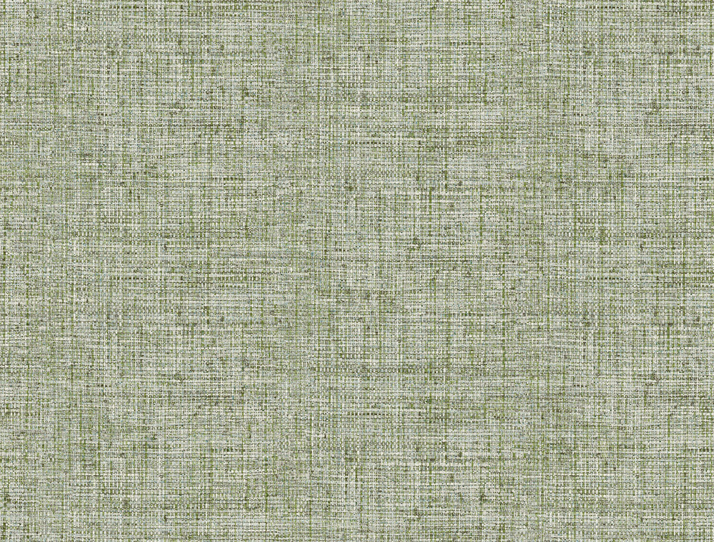 Papyrus Weave Green Wallpaper by York Wallcoverings Grasscloth Resource Library Covers about 60.8 square feet 27-in by 27-ft long roll Prepasted 20.5 - Fabric Carolina -