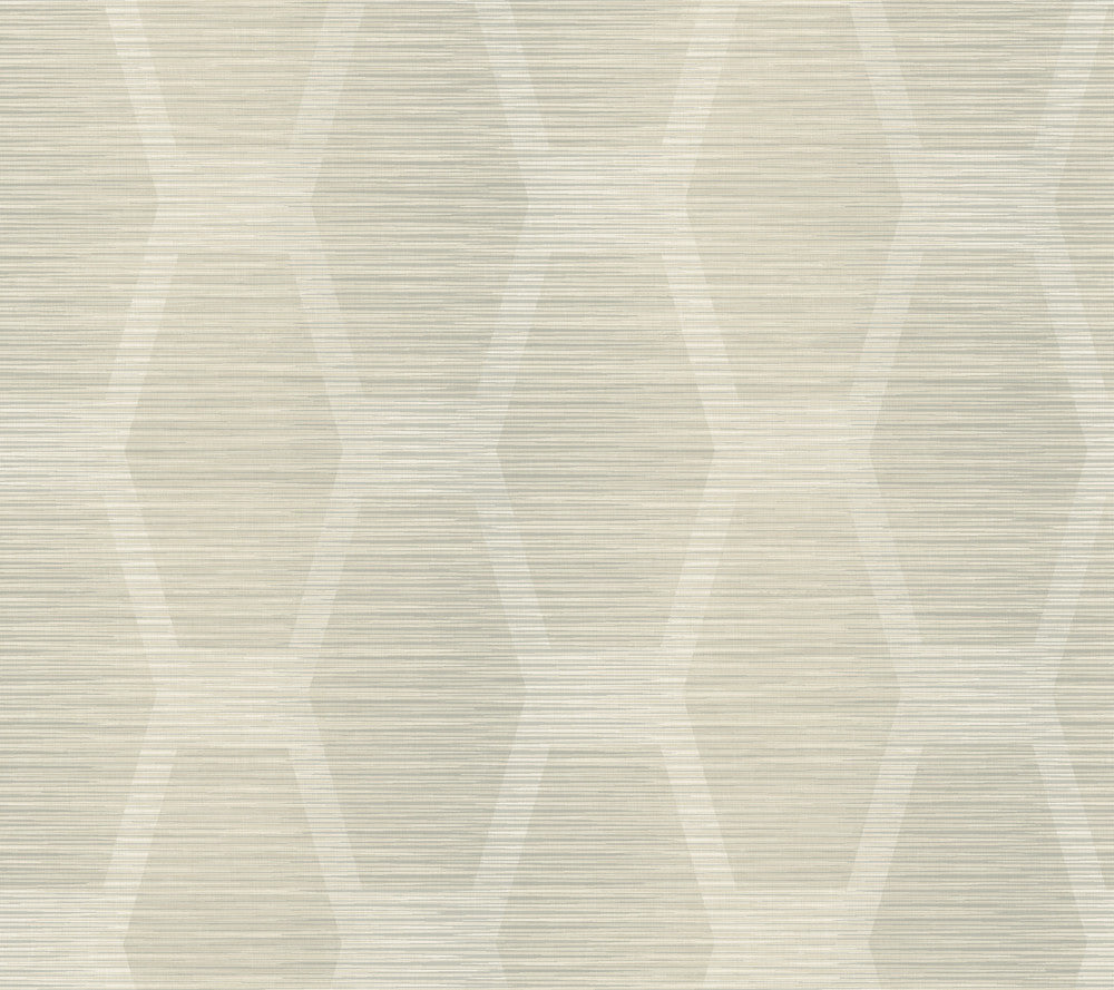 Greige Congas Stripe Wallpaper by York Wallcoverings Conservatory Covers about 60.8 square feet 27-in by 27-ft long roll Prepasted 24 - Fabric Carolina -