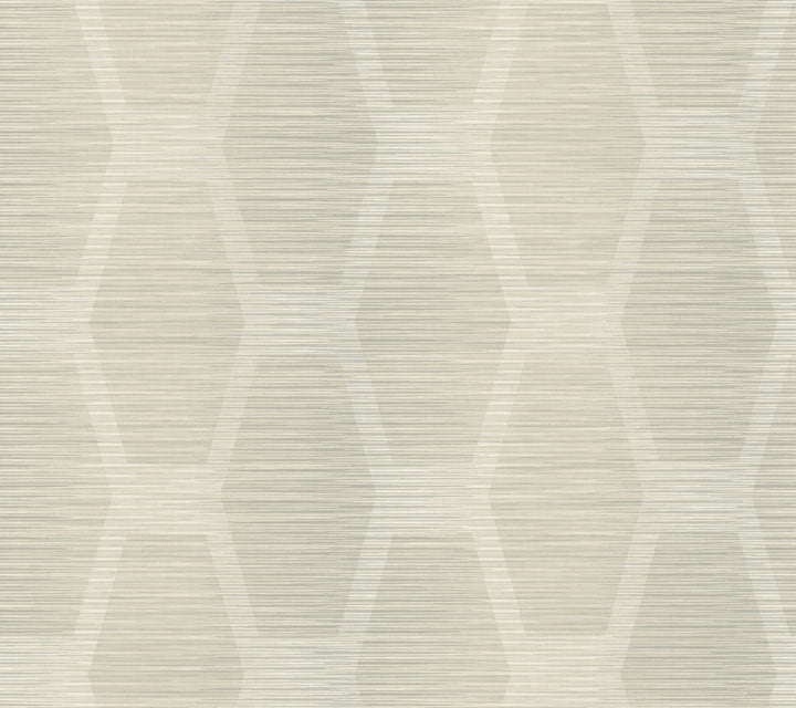 Greige Congas Stripe Wallpaper by York Wallcoverings Conservatory Covers about 60.8 square feet 27-in by 27-ft long roll Prepasted 24 - Fabric Carolina -