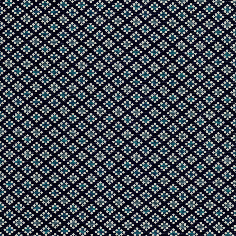 Cyril 1 Indigo by Stout Fabric Stout Fabric Cyril 1 IndigoFabric GREAT IMPRESSIONS BLUE/SPA 100%POL CHINA </p><p>Repeat: H: 3.375, V: 1.500 54 in - Fabric Carolina -