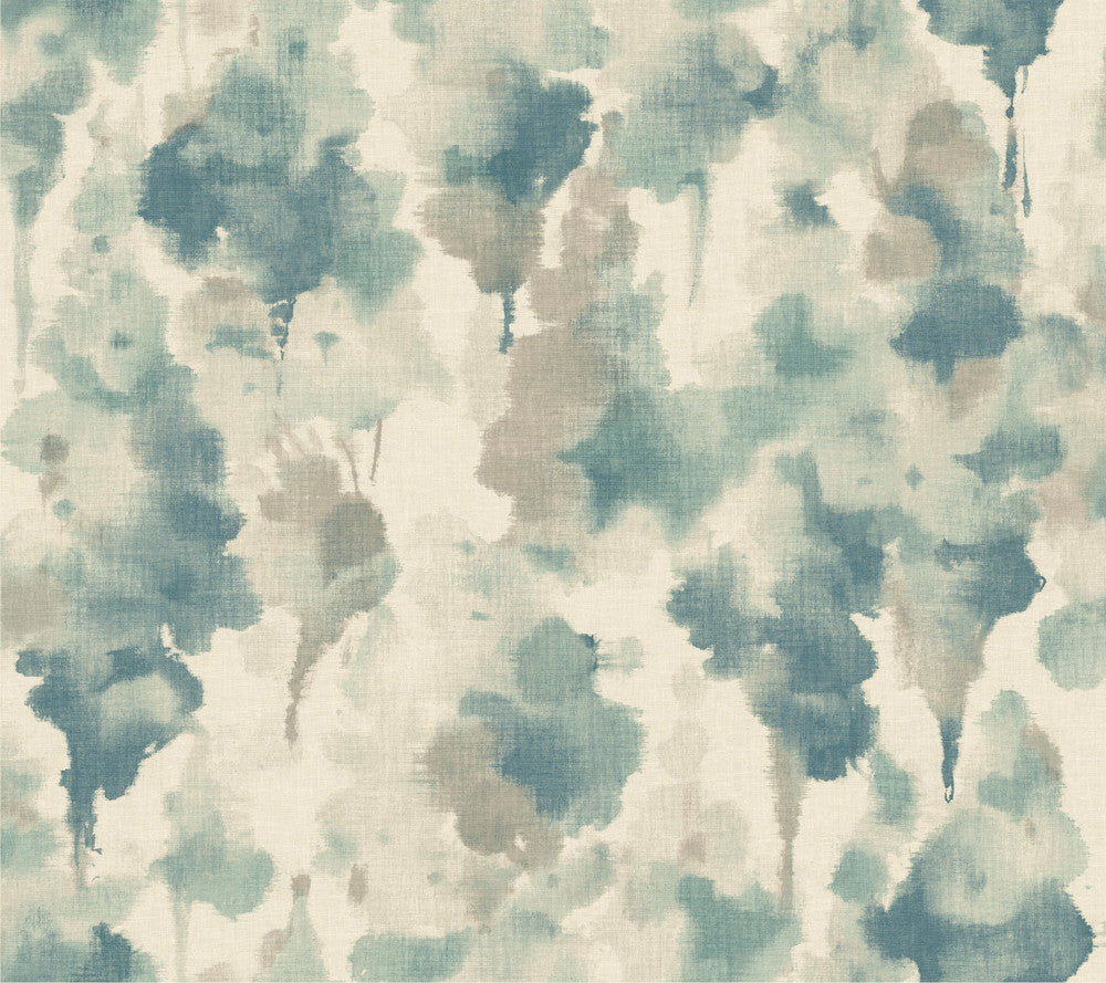 Mirage Off White & Dark Blue Wallpaper by Candice Olson Candice Olson Modern Nature Covers about 60.8 square feet 27-in by 27-ft long roll Unpasted 24 - Fabric Carolina -