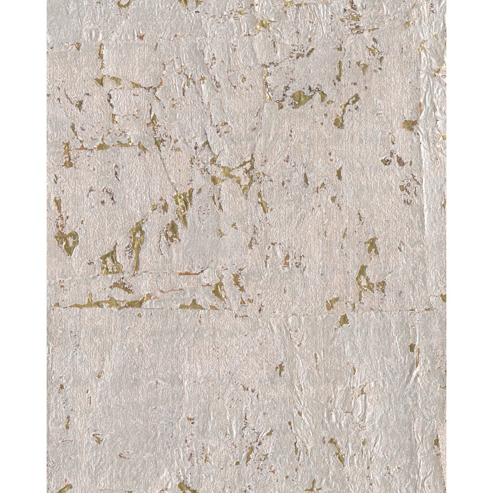 Cork Gold & Silver Metallic Wallpaper by Candice Olson Candice Olson Casual Elegance Covers about 72 square feet 36-in by 24-ft long roll Unpasted 0 - Fabric Carolina -