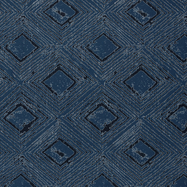 Calistoga A Dark Blue by Europatex Fabric Calistoga 83% Polyester, 17% Viscose 19.68" H, 11.25" V 55.00 inches - Fabric Carolina -