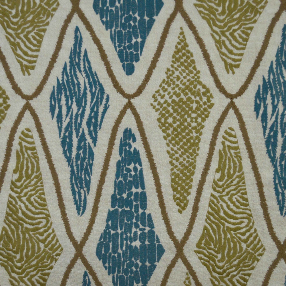 Camps Bay Pebble by Europatex Fabric Camps Bay Collection 100% Cotton with EMB V: 12.96" H: 10.56" 55.00 inches - Fabric Carolina -