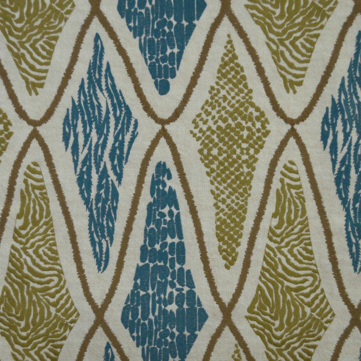 Camps Bay Pebble by Europatex Fabric Camps Bay Collection 100% Cotton with EMB V: 12.96" H: 10.56" 55.00 inches - Fabric Carolina -