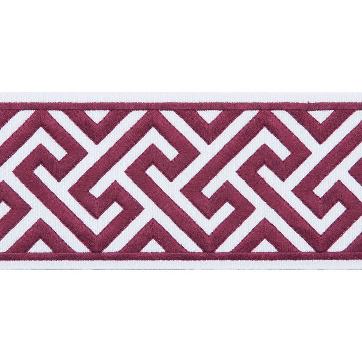 Capri Claret by Europatex Designer Fabric Capri 51% Fibranne, 49% Polyester 3.50 inches - Swanky Fabrics -