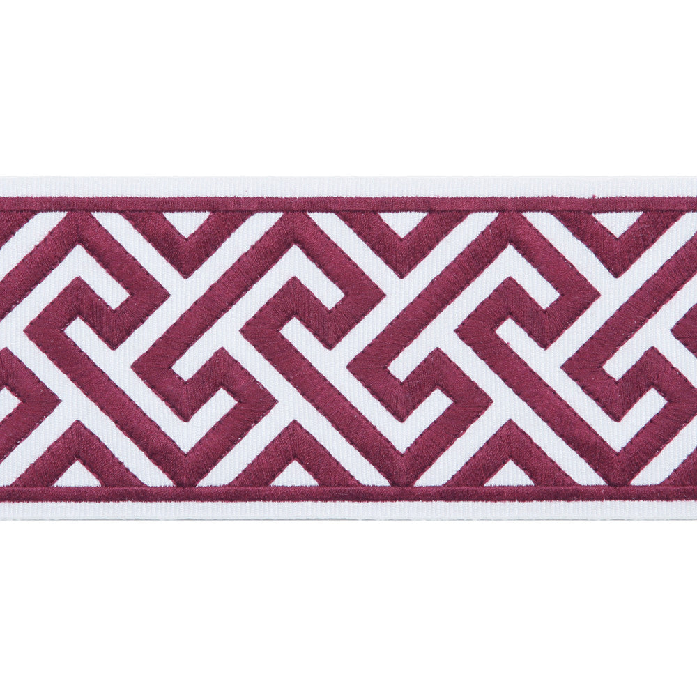 Capri Claret by Europatex Designer Fabric Capri 51% Fibranne, 49% Polyester 3.50 inches - Swanky Fabrics -