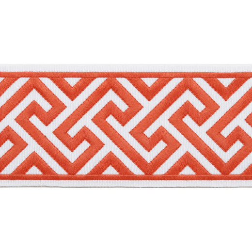 Capri - Papaya by Europatex Designer Fabric Capri 51% Fibranne, 49% Polyester China See Sample Horizontal: N/A and Vertical: N/A 3.50 inches  - Swanky Fabrics -