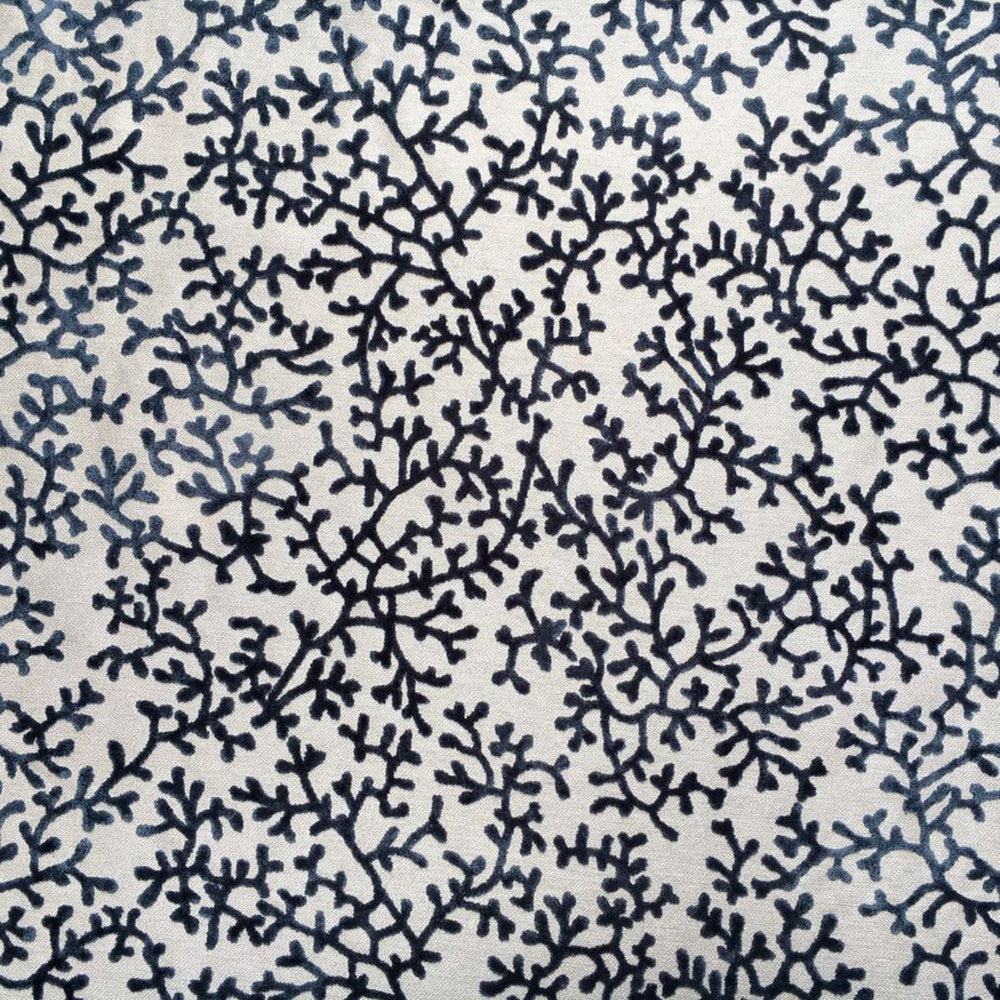 Charleston Blue by Europatex Fabric Charleston 72% Polyester/28%Viscose China 20,000 Double Rubs Horizontal: 19.3" and Vertical: 15" 56" - Fabric Carolina -