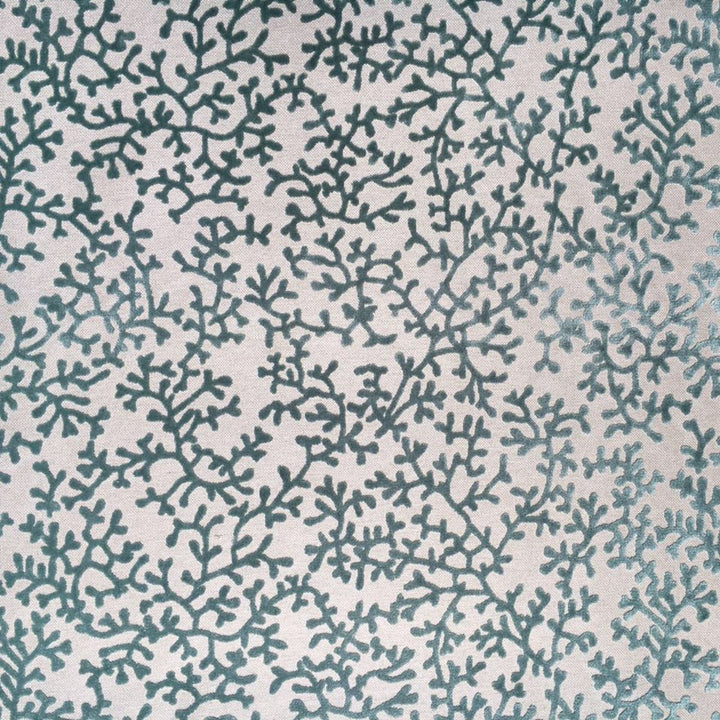 Charleston Teal by Europatex Fabric Charleston 72% Polyester/28%Viscose China 20,000 Double Rubs Horizontal: 19.3" and Vertical: 15" 56" - Fabric Carolina -