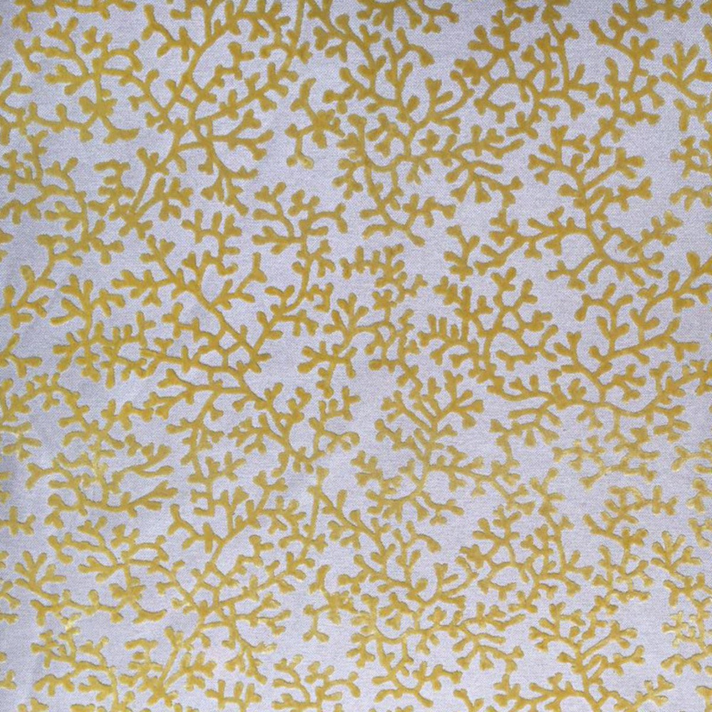Charleston Yellow by Europatex Fabric Charleston 72% Polyester/28%Viscose China 20,000 Double Rubs Horizontal: 19.3" and Vertical: 15" 56" - Fabric Carolina -