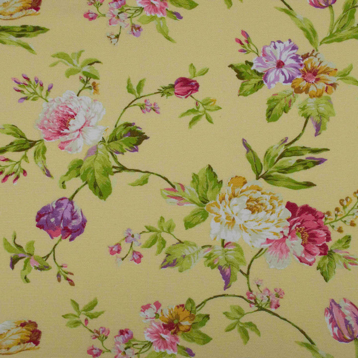 Valencia Charlotte Spring by Europatex Fabric Valencia 55% Cotton, 45% Polyester Spain 35,000 Double Rubs Horizontal: 12.6 and Vertical: 13.8 56" - Fabric Carolina -