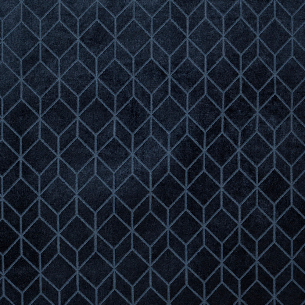 Cologne A Navy by Europatex Fabric Cologne 100% Polyester 3.03"H, 6.01" V 55.00 inches - Fabric Carolina -