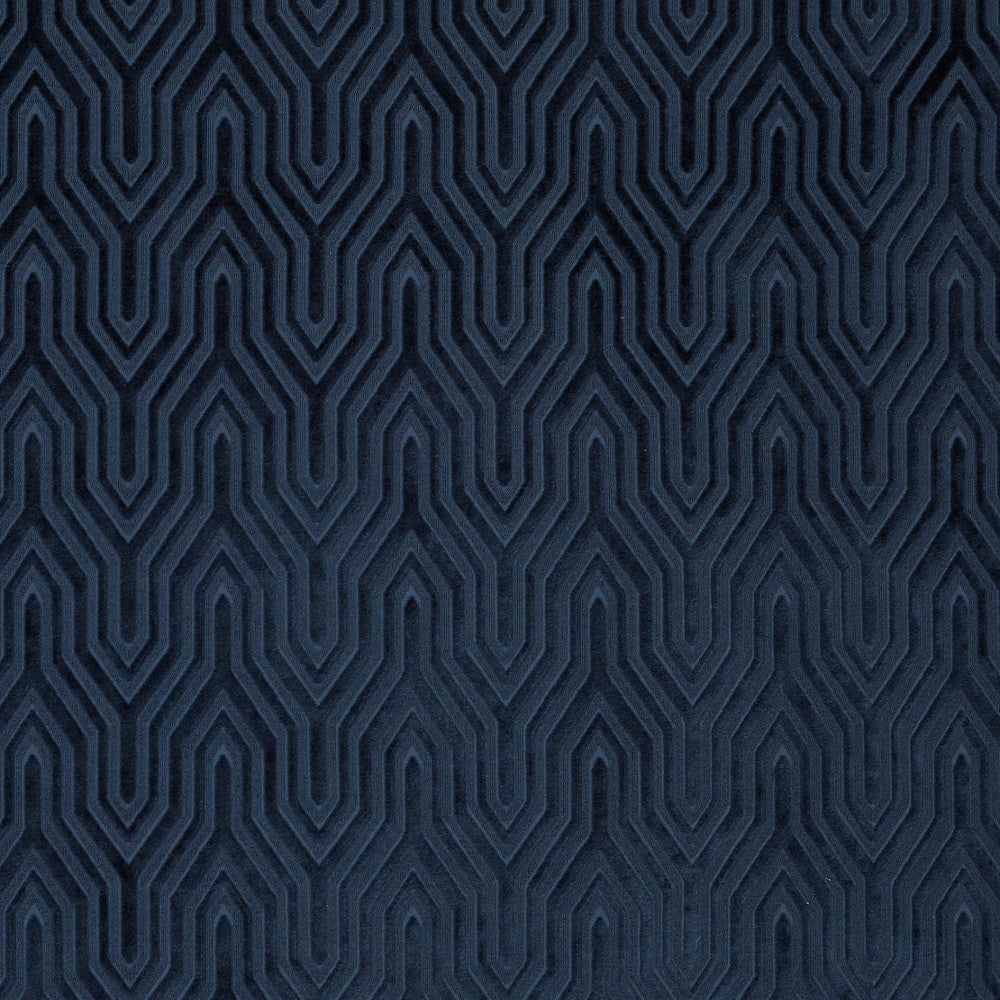 Cologne C Navy by Europatex Fabric Cologne 100% Polyester 3.03"H, 6.01" V 55.00 inches - Fabric Carolina -