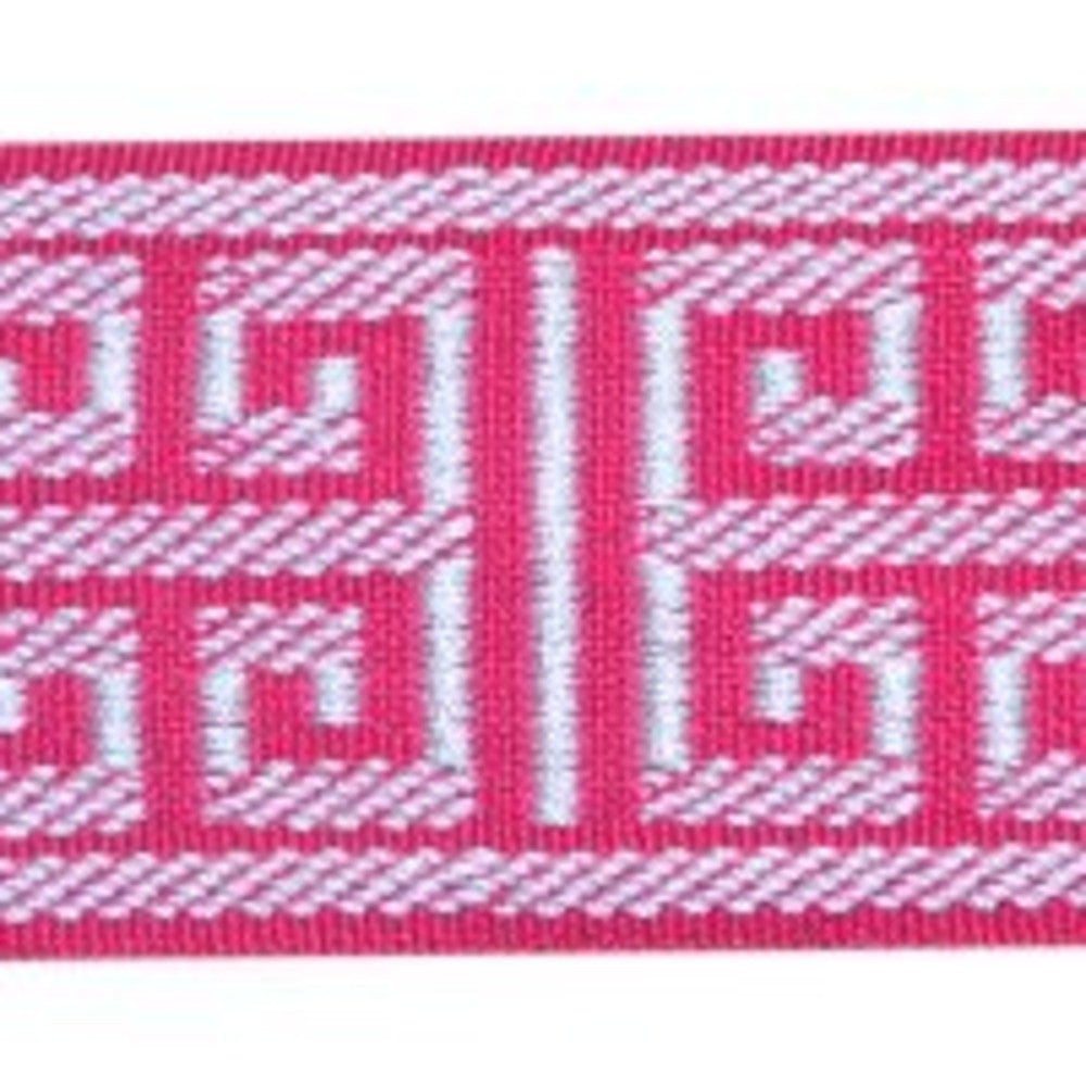 Corinth Fuschia by Europatex Fabric Tapes Decor 100% Polyester 2.00 inches - Fabric Carolina -
