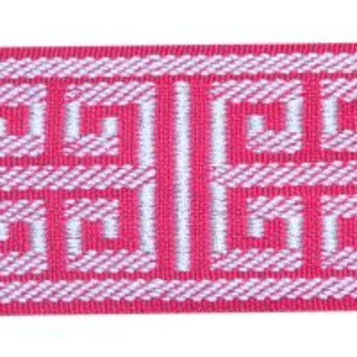 Corinth - Fuschia by Europatex Fabric Tapes Decor 100% Polyester China See Sample Horizontal: N/A and Vertical: N/A   - Fabric Carolina -