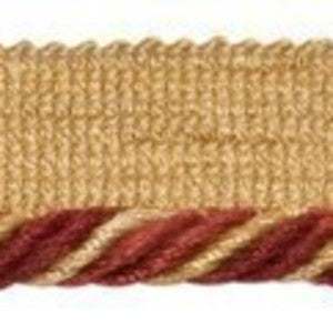 Countryside 1/4" Cord Col. Crimson by Europatex Fabric