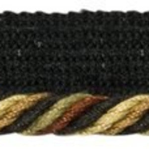 Countryside 1/4" Cord Col. Ebony by Europatex Fabric