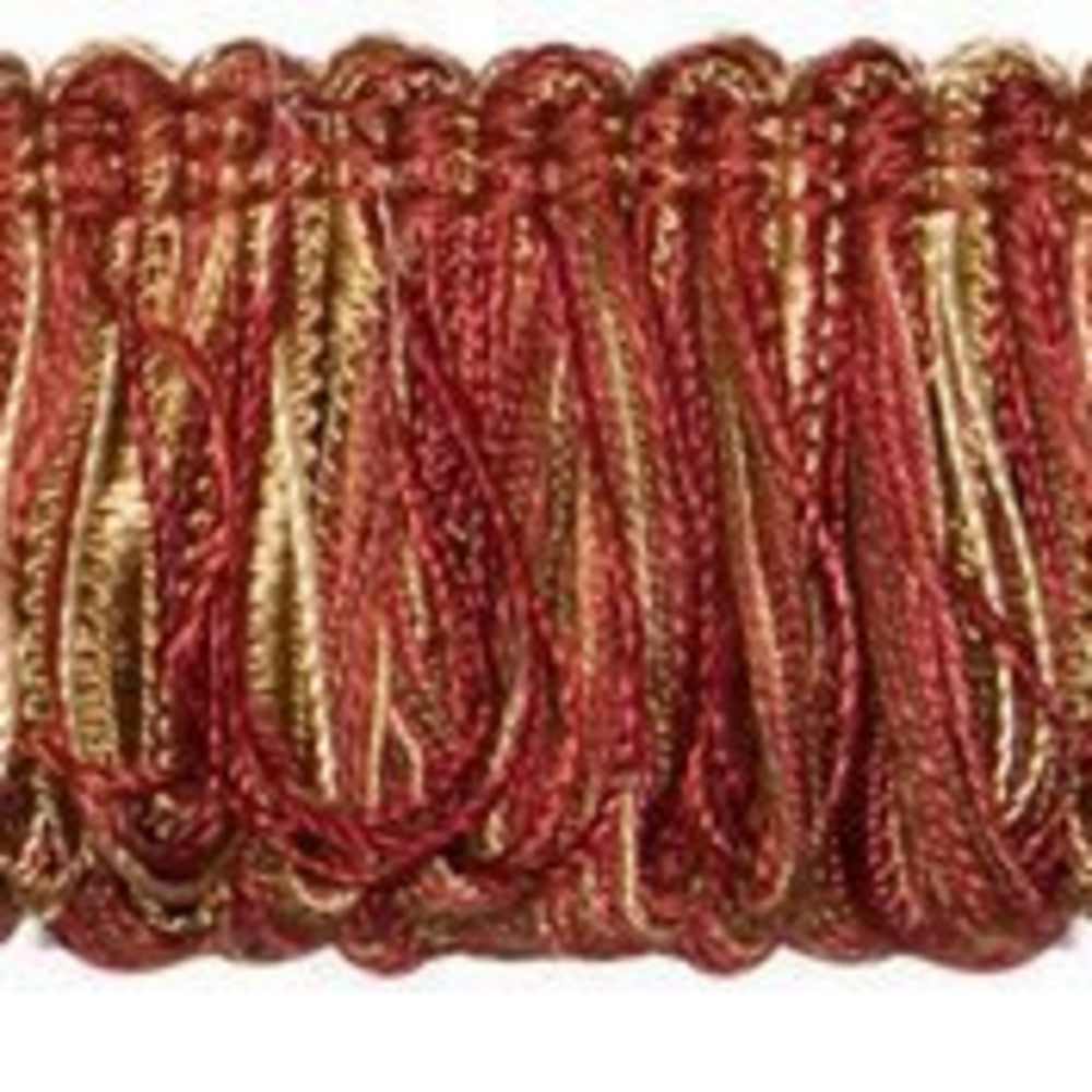 Countryside Looped Fringe Crimson by Europatex Fabric Countryside 1.50 inches - Fabric Carolina -