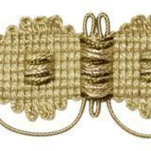 Basketweave Border Col. Oregano by Europatex Fabric