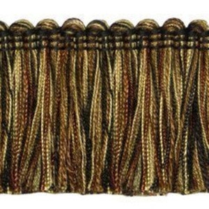 Countryside 2" Brushed Fringe Col. Ebony by Europatex Fabric