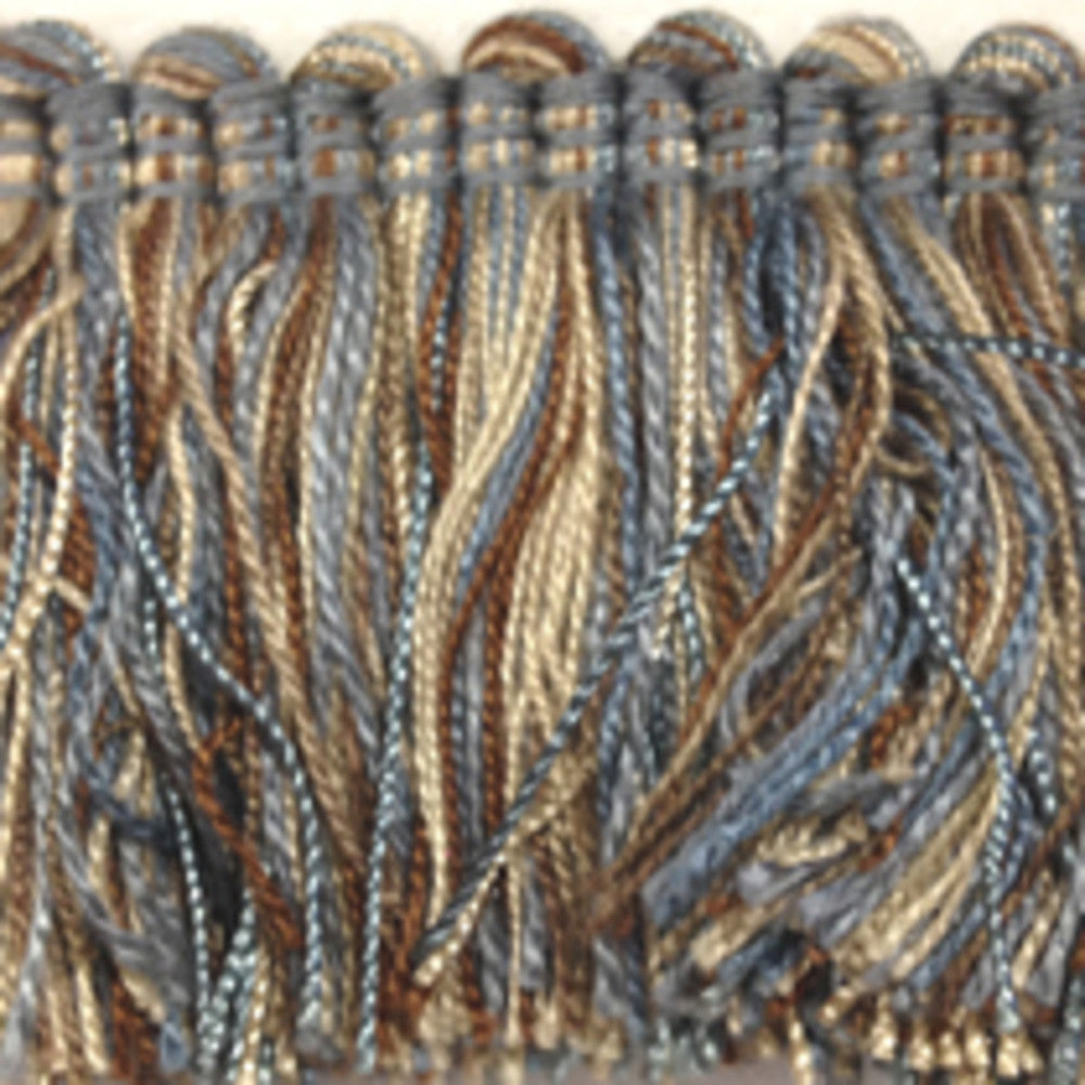Countryside Brushed Fringe Surf by Europatex Fabric Countryside 50% Polyester, 50% Rayon 2.00 inches - Fabric Carolina -