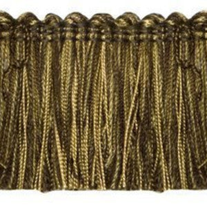 Countryside 2" Brushed Fringe Col. Wenge by Europatex Fabric