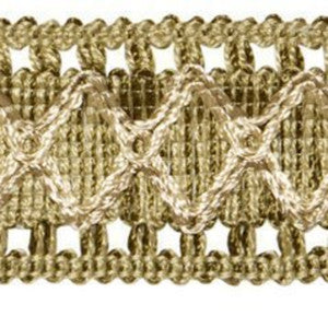 Diamond Border Col. Oregano by Europatex Fabric