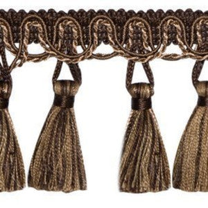 Countryside Tassel Fringe Wenge by Europatex Fabric